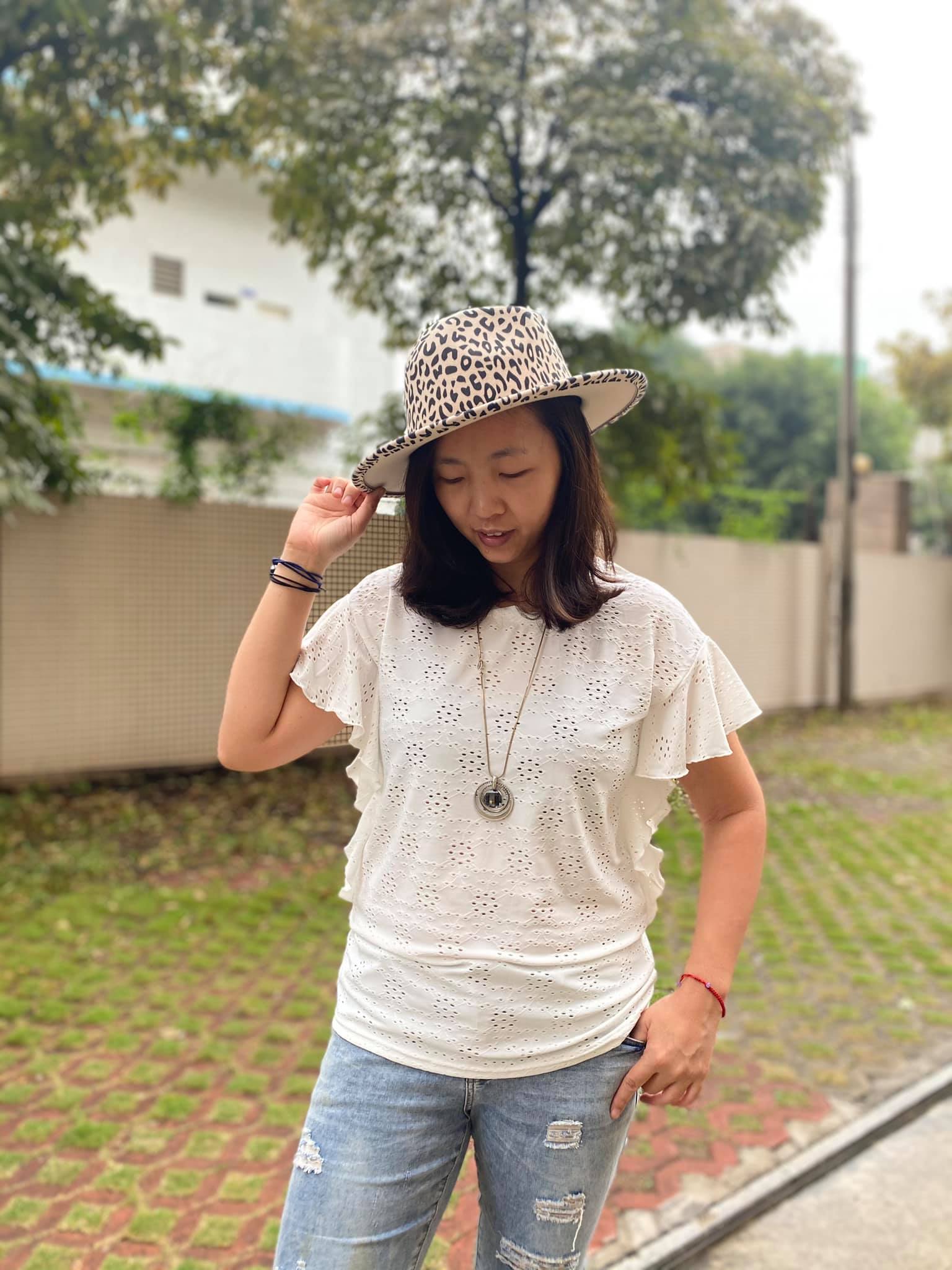 BLACK RUFFLE HALLOW TOP - Image 4