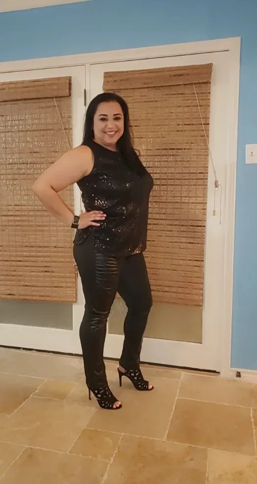 RIBBED FAUX LEATHER ZIPPER LEGGING - Image 10