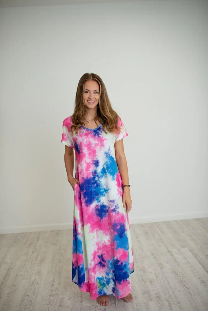 T SHIRT POCKET MAXI DRESSES - Image 5